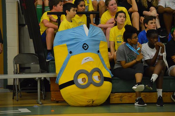 The man behind the minion takes a break! 